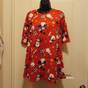 Red Christmas Stretchy Top